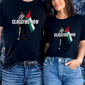 Ceasefire now! t shirt palestine israel nakba revolt